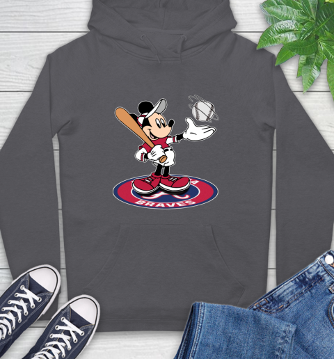 MLB Baseball Atlanta Braves Cheerful Mickey Disney Shirt Hoodie 8 MLB Baseball Atlanta Braves Cheerful Mickey Disney Shirt Hoodie - Image 8