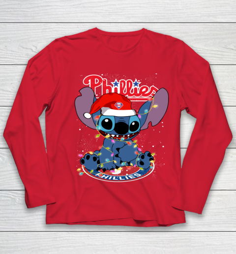 Philadelphia Phillies MLB noel stitch Baseball Christmas Youth Long Sleeve 7