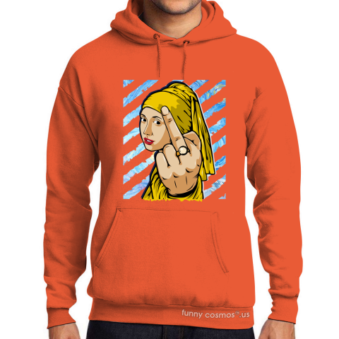 Air Jordan 1 New Love Matching Sneaker Tshirt The girl With The Pearl Earing Middle Finger Yellow and Black Jordan Tshirt