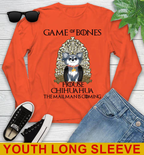 Game of bones house chihuahua dog the mailman is coming tshirt 103