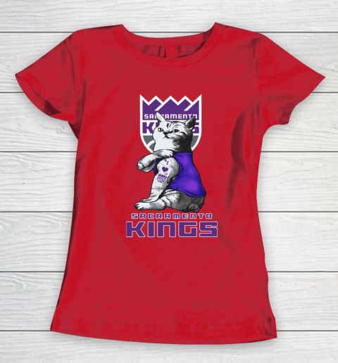 NBA Basketball My Cat Loves Sacramento Kings Women's T-Shirt 10 NBA Basketball My Cat Loves Sacramento Kings Women's T-Shirt - Image 10