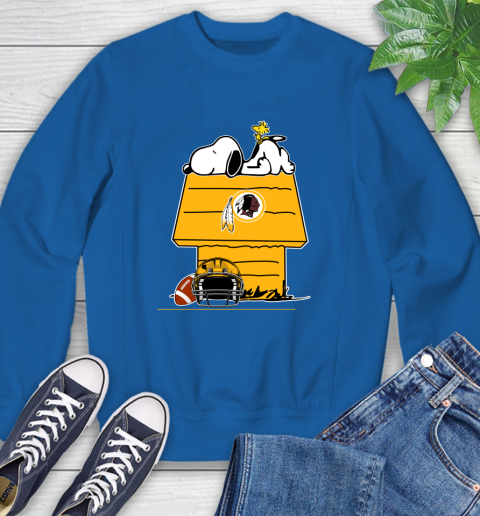 Washington Redskins NFL Football Snoopy Woodstock The Peanuts Movie Sweatshirt 8