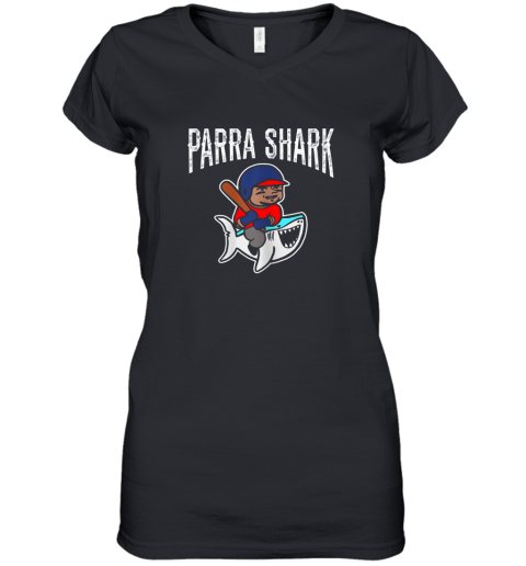 Parra Shark Shirt  Cool Baseball Women's V-Neck T-Shirt