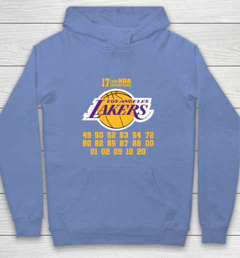 Los Angeles Lakers Finals Champions 17 Time Nba Champions Youth Hoodie 8
