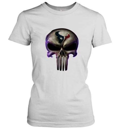 Houston Texans The Punisher Mashup Football Women's T-Shirt