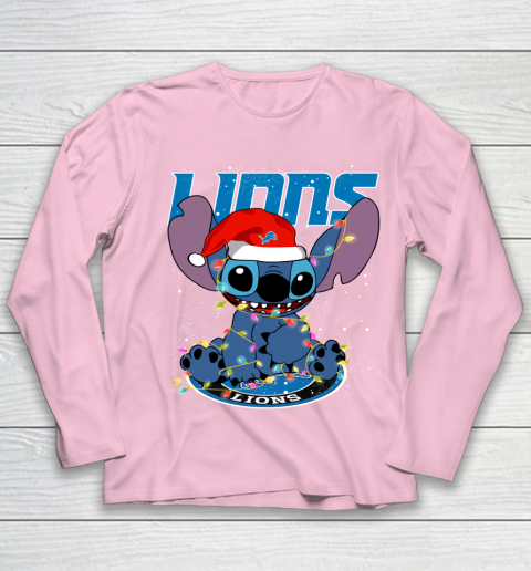 Detroit Lions NFL Football noel stitch Christmas Youth Long Sleeve 6