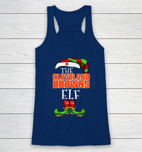 Cleveland Browns Christmas ELF Funny NFL Racerback Tank 6
