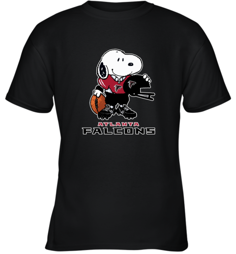 Snoopy A Strong And Proud Atlanta Falcons Player NFL Youth T-Shirt