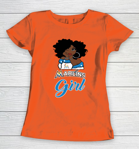 Miami Marlinss Girl MLB Women's T-Shirt 5