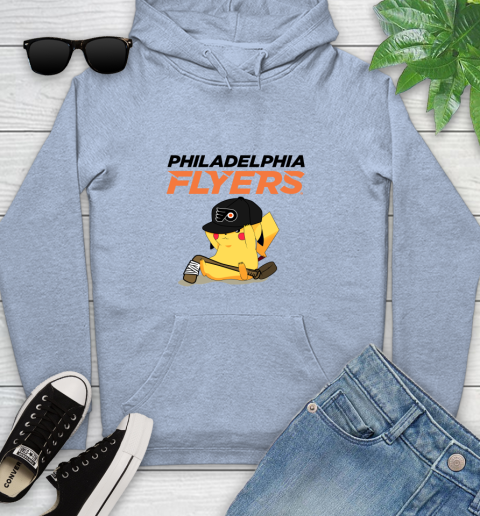 NHL Pikachu Hockey Sports Philadelphia Flyers Youth Hoodie 10