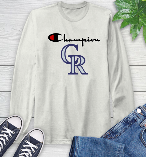 MLB Baseball Colorado Rockies Champion Shirt Long Sleeve T-Shirt 11