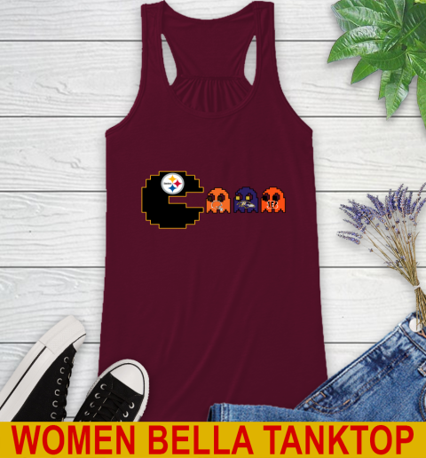 Pittsburgh Steelers NFL Football Pac Man Champion Racerback Tank 3