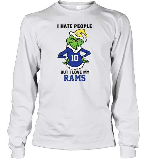 I Hate People But I Love My Los Angeles Rams Los Angeles Rams NFL Teams Youth Long Sleeve