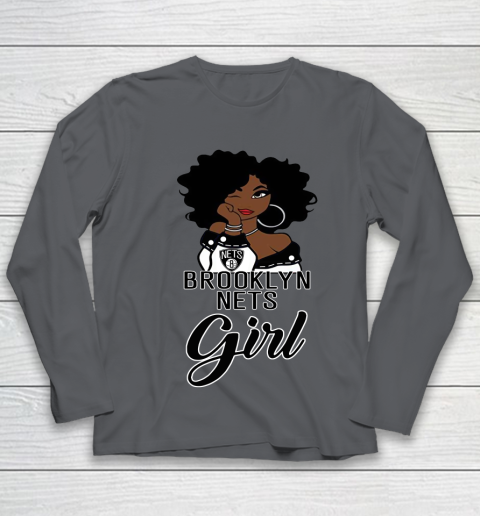 Brooklyn Nets Girl NBA Youth Long Sleeve 8