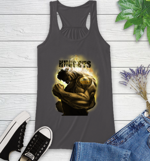 Denver Nuggets NBA Basketball Hulk Marvel Avengers Sports Racerback Tank 11