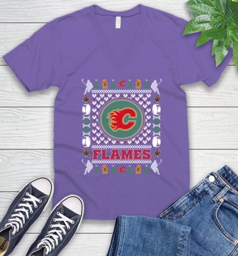 Calgary Flames Merry Christmas NHL Hockey Loyal Fan Ugly Shirt 55