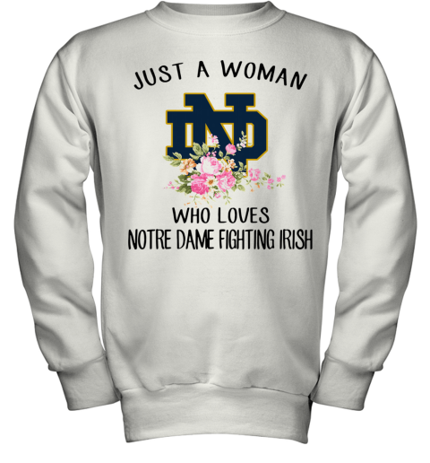 notre dame white sweatshirt