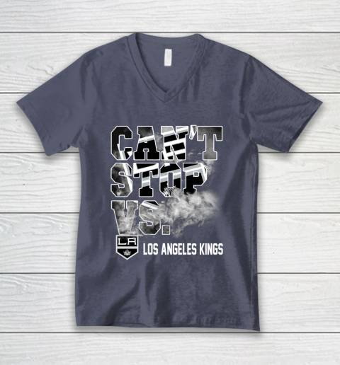 NHL Los Angeles Kings Hockey Can't Stop Vs V-Neck T-Shirt 7