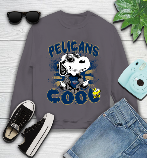 NBA Basketball New Orleans Pelicans Cool Snoopy Shirt Youth Sweatshirt 4