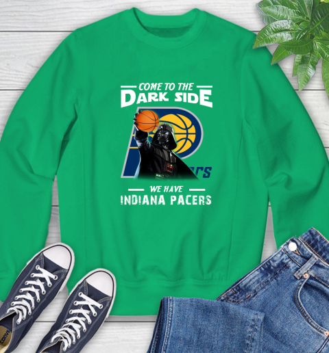 NBA Come To The Dark Side We Have Indiana Pacers Star Wars Darth Vader Basketball Sweatshirt 7