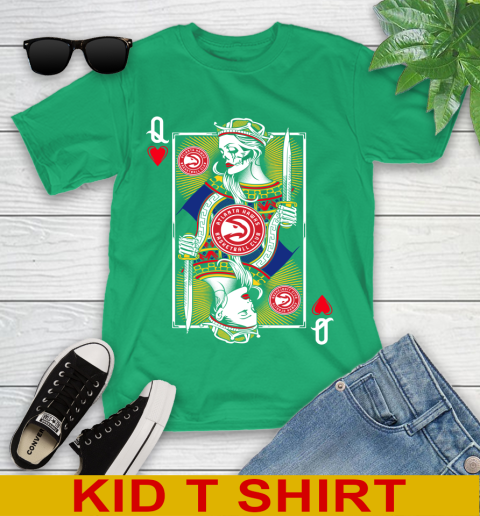 NBA Basketball Atlanta Hawks The Queen Of Hearts Card Shirt Youth T-Shirt 7