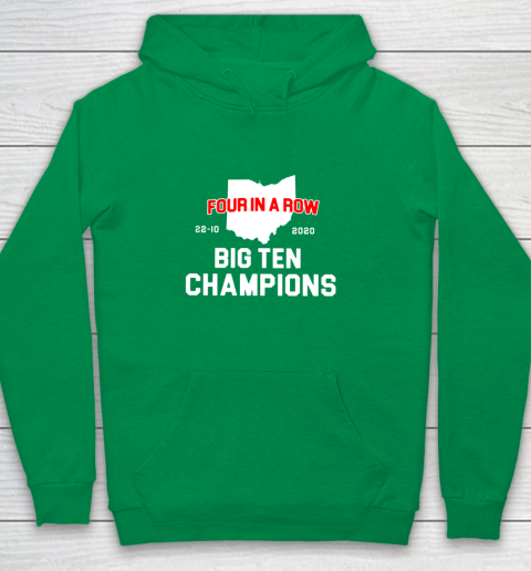 Big Ten Champions Four in a Row 2020 Youth Hoodie 4