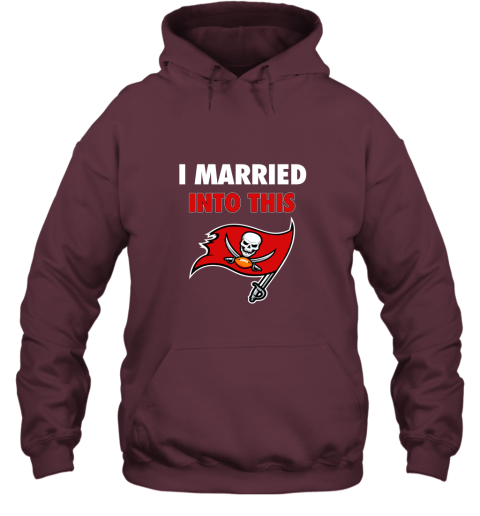 lksx i married into this tampa bay buccaneers football nfl hoodie 23 front maroon