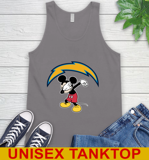 San Diego Chargers NFL Football Dabbing Mickey Disney Sports Tank Top 7