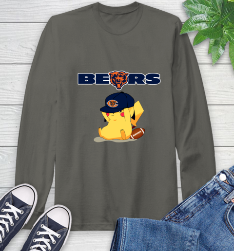 NFL Pikachu Football Sports Chicago Bears Long Sleeve T-Shirt 8