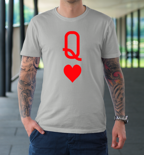 Queen Of Hearts Matching Couple Saint Valentine's Day T-Shirt