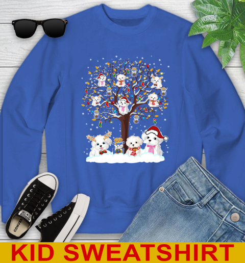 Bichon Frise dog pet lover light christmas tree shirt 114