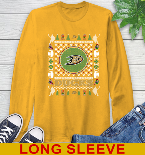 Anaheim Ducks Merry Christmas NHL Hockey Loyal Fan Long Sleeve T-Shirt 2