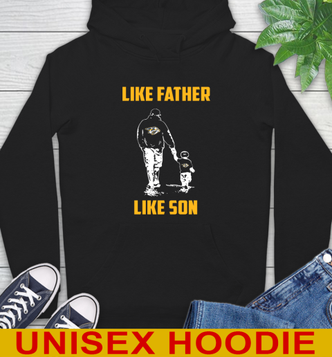 Nashville Predators NHL Hockey Like Father Like Son Sports Hoodie