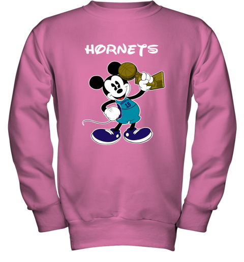 Mickey Charlotte Hornets Youth Sweatshirt