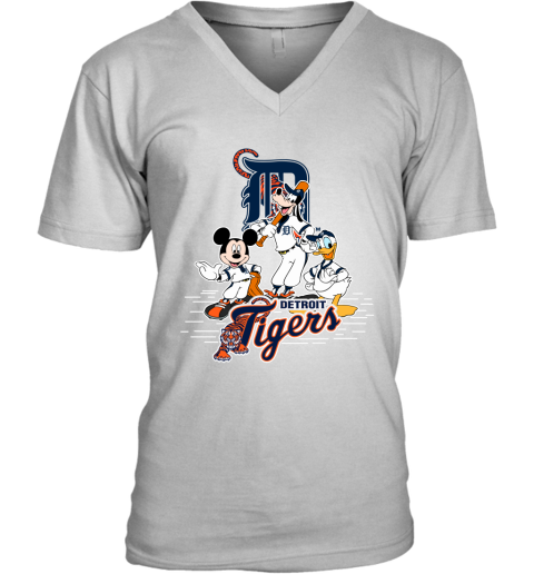 MLB Detroit Tigers Mickey Mouse Donald Duck Goofy Baseball T Shirt