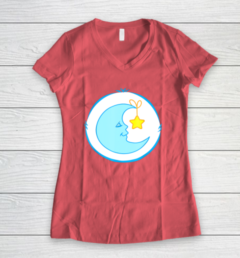 Bedtime Care For Bear Bed time For Bear Costume Women's V-Neck T-Shirt 4