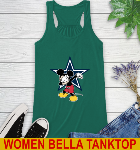 Dallas Cowboys NFL Football Dabbing Mickey Disney Sports Racerback Tank 7