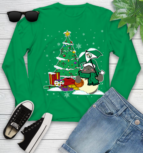Boston Celtics NBA Basketball Cute Tonari No Totoro Christmas Sports Youth Long Sleeve 8 Boston Celtics NBA Basketball Cute Tonari No Totoro Christmas Sports Youth Long Sleeve - Image 8