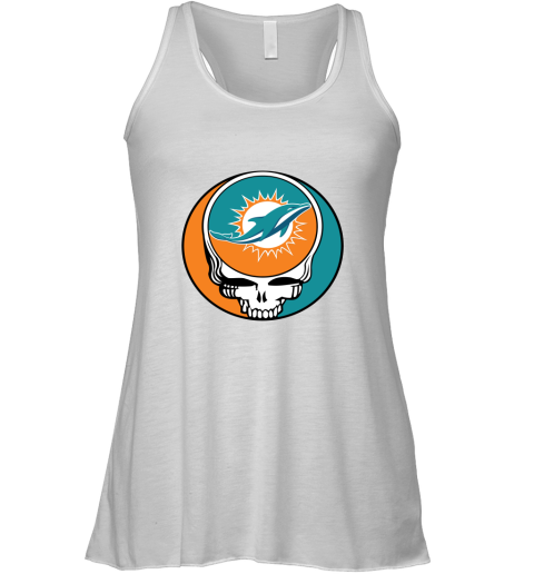 NFL Team Miami Dolphins x Grateful Dead Logo Band Racerback Tank