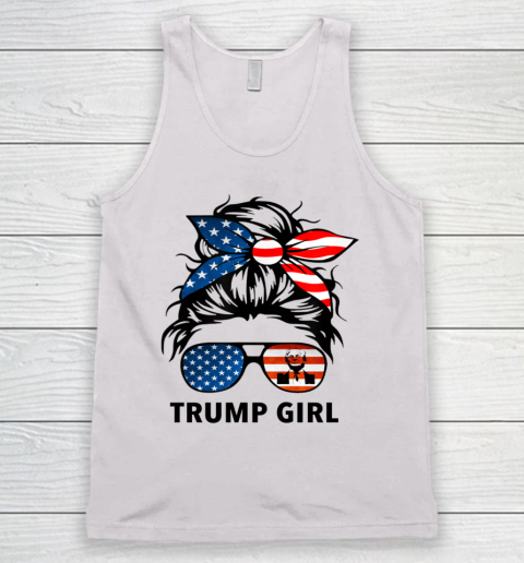 Trump Girl American Flag Glass Tank Top