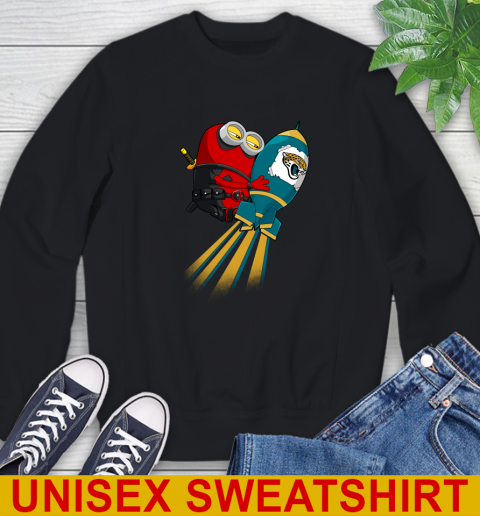 NFL Football Jacksonville Jaguars Deadpool Minion Marvel Shirt Sweatshirt