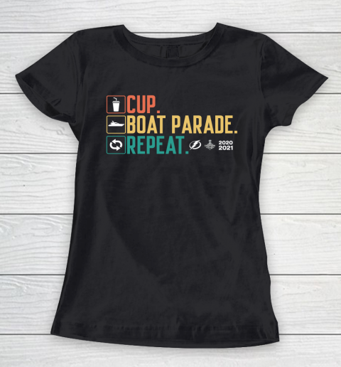 Cup boat parade repeat Tampa bay Lightnings Women's T-Shirt