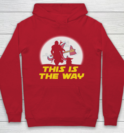 Atlanta Braves MLB Baseball Star Wars Yoda And Mandalorian This Is The Way Hoodie 7