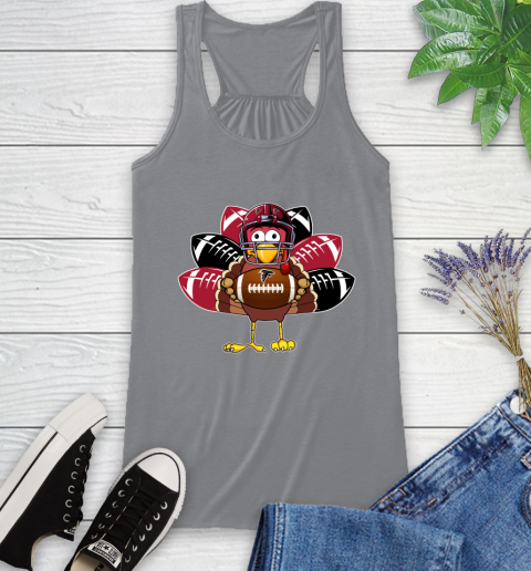 Atlanta Falcons Turkey Thanksgiving Day Racerback Tank 5