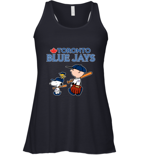 Toronto Blue Jays Let's Play Baseball Together Snoopy MLB Racerback Tank