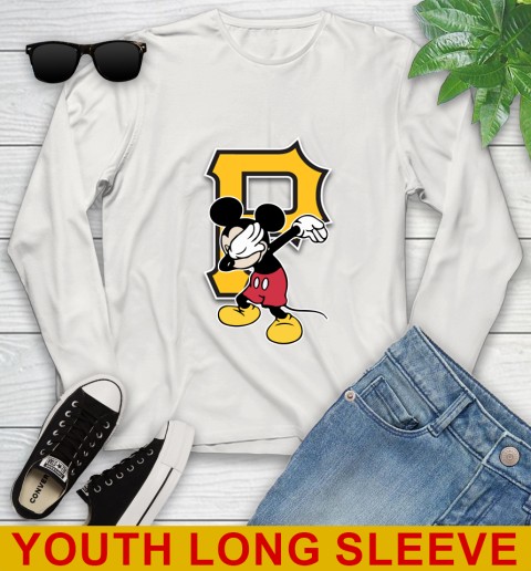 Pittsburgh Pirates MLB Baseball Dabbing Mickey Disney Sports Youth Long Sleeve 13 Pittsburgh Pirates MLB Baseball Dabbing Mickey Disney Sports Youth Long Sleeve - Image 13