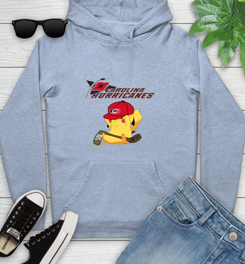 NHL Pikachu Hockey Sports Carolina Hurricanes Youth Hoodie 10