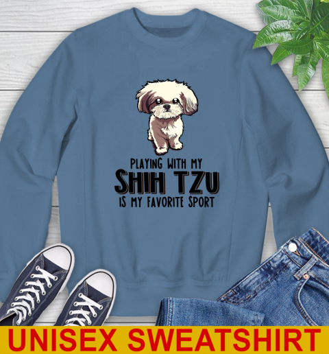 Playing with my shih tzu is my favorite sport 29