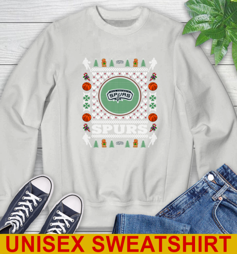 San Antonio Spurs Merry Christmas NBA Basketball Loyal Fan Sweatshirt - Image 6