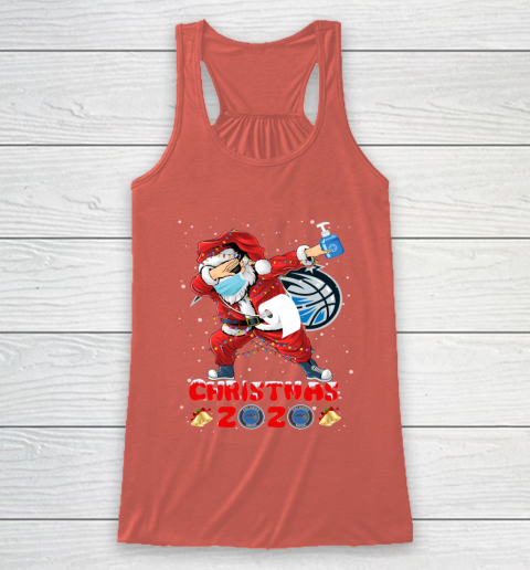 Orlando Magic Funny Santa Claus Dabbing Christmas 2020 NBA Racerback Tank 3